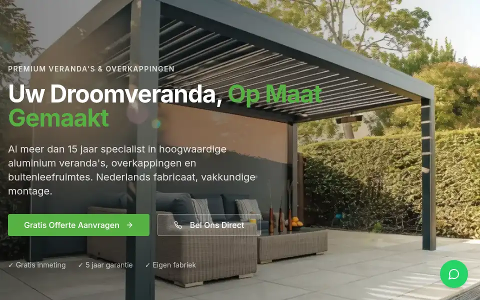 Screenshot of gardenluxveranda.nl