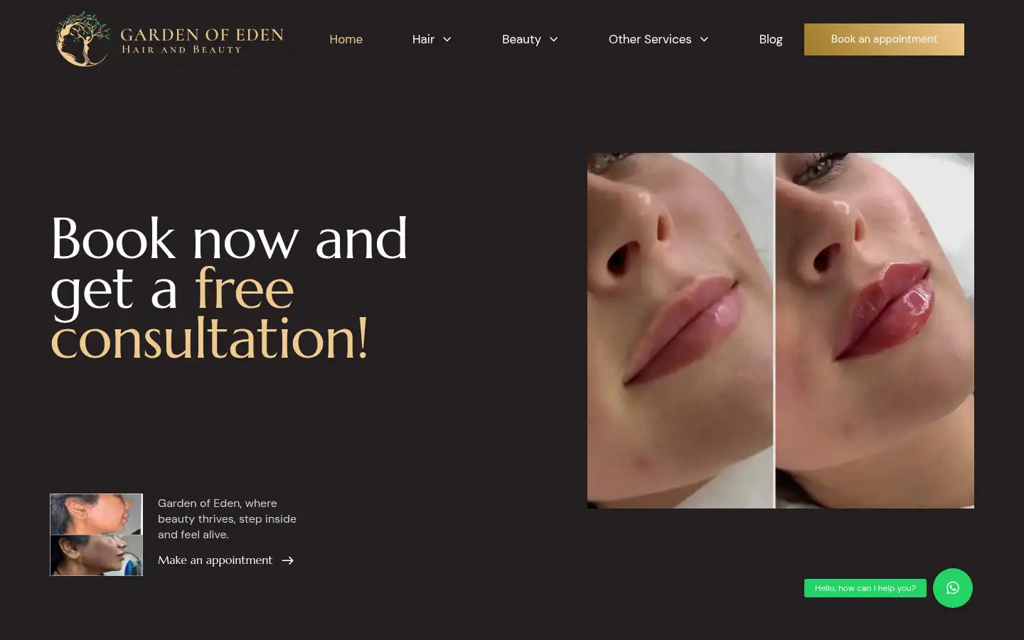 Screenshot of gardenofedens.co.uk