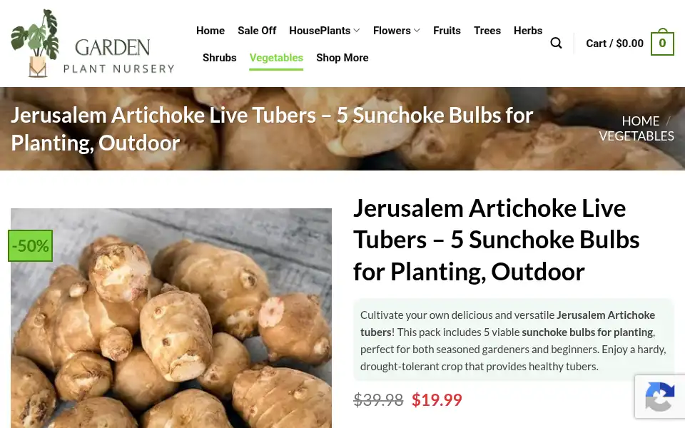 Screenshot of gardenplantnursery.shop