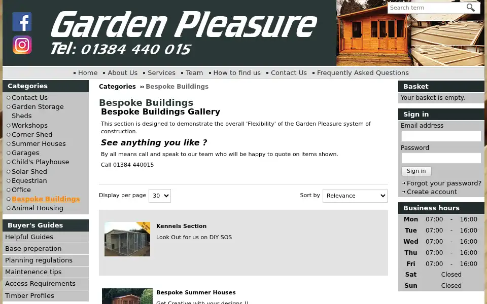Screenshot of gardenpleasure.co.uk