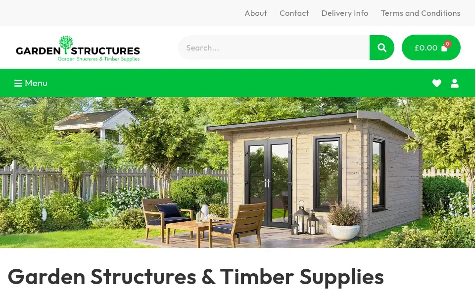 Screenshot of gardenstructures.co.uk