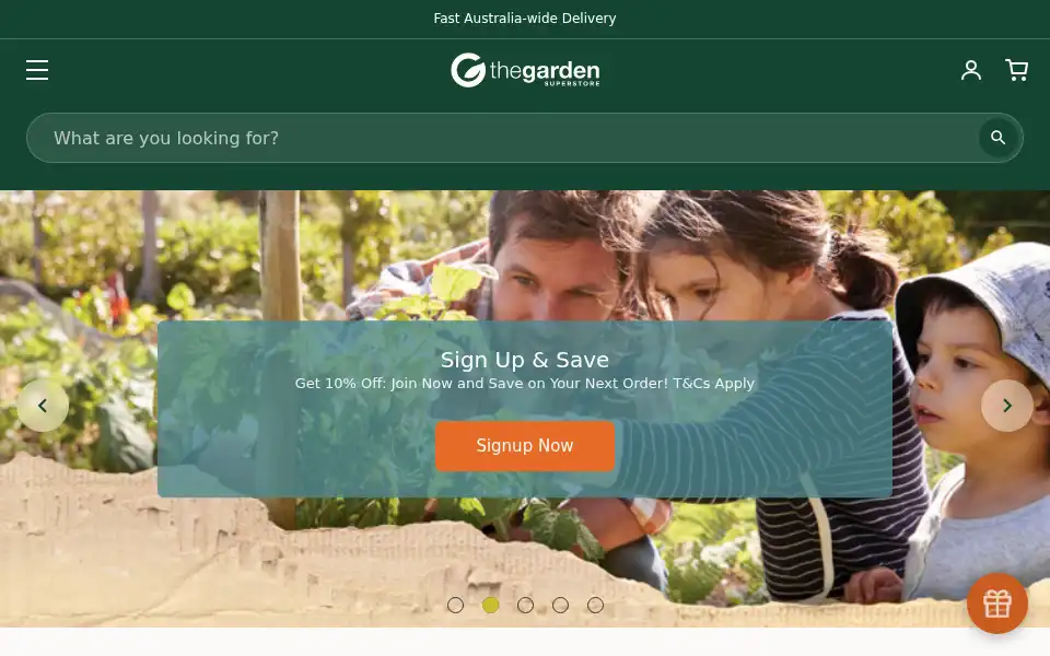 Screenshot of gardensuperstore.com.au
