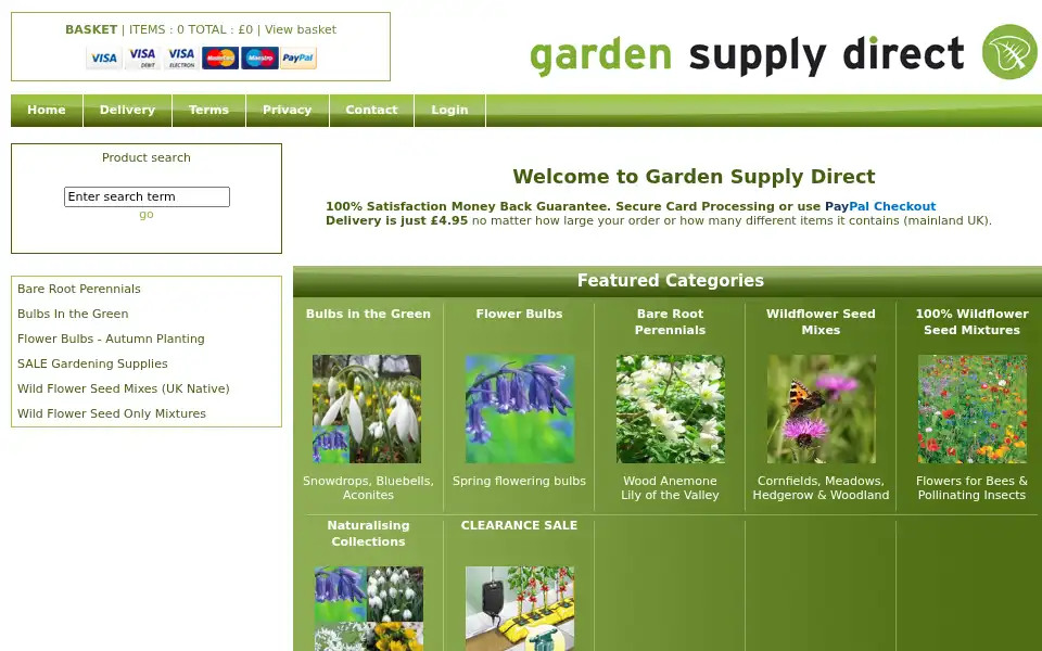 Screenshot of gardensupplydirect.co.uk