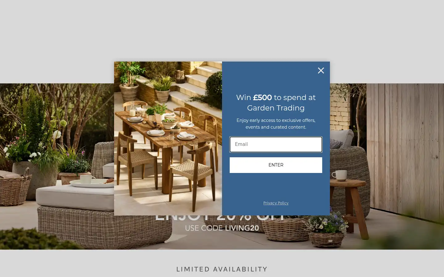Screenshot of gardentrading.co.uk