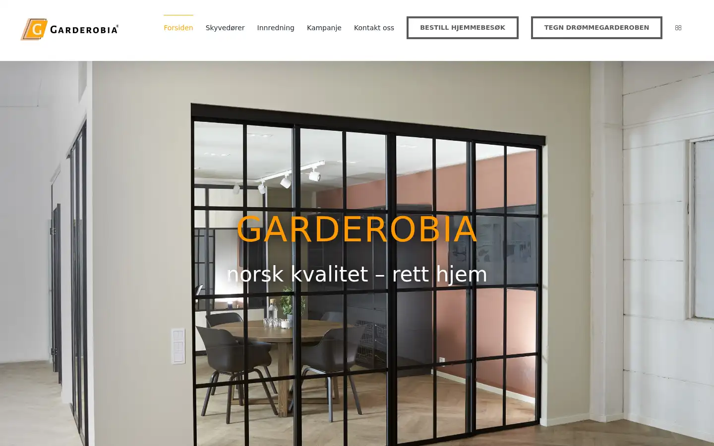 Screenshot of garderobia.se