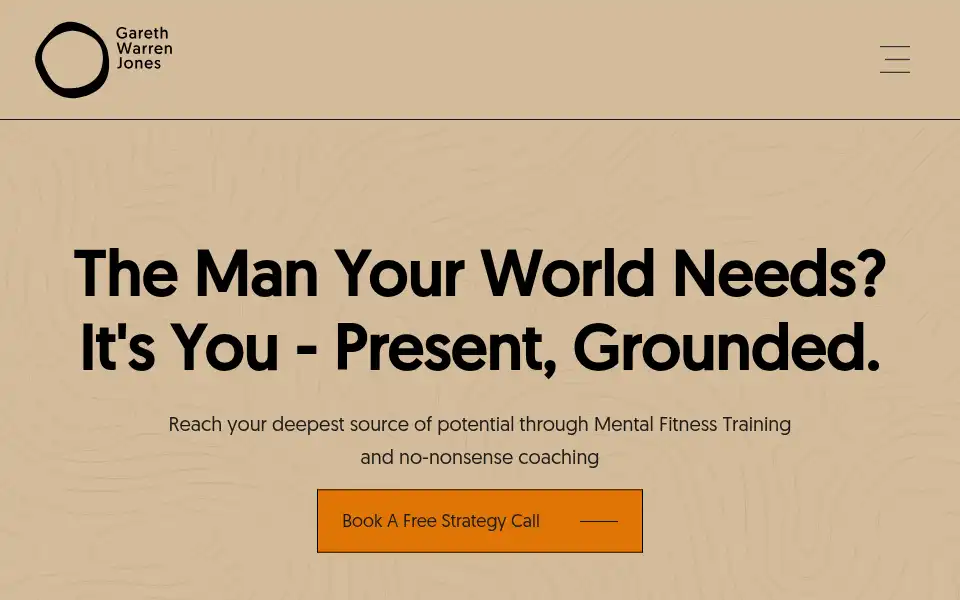 Screenshot of garethwarrenjones.com