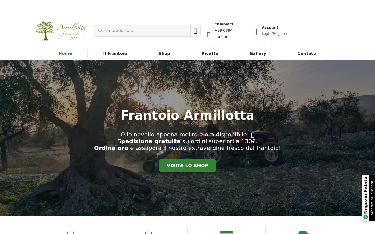 Screenshot of garganolio.it