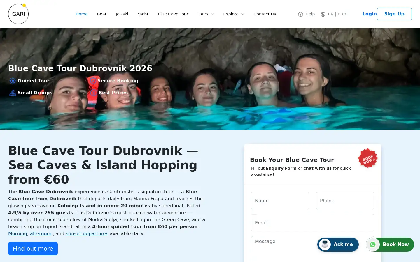 Screenshot of garitransfer.com