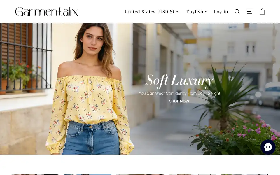 Screenshot of garmentalix.com
