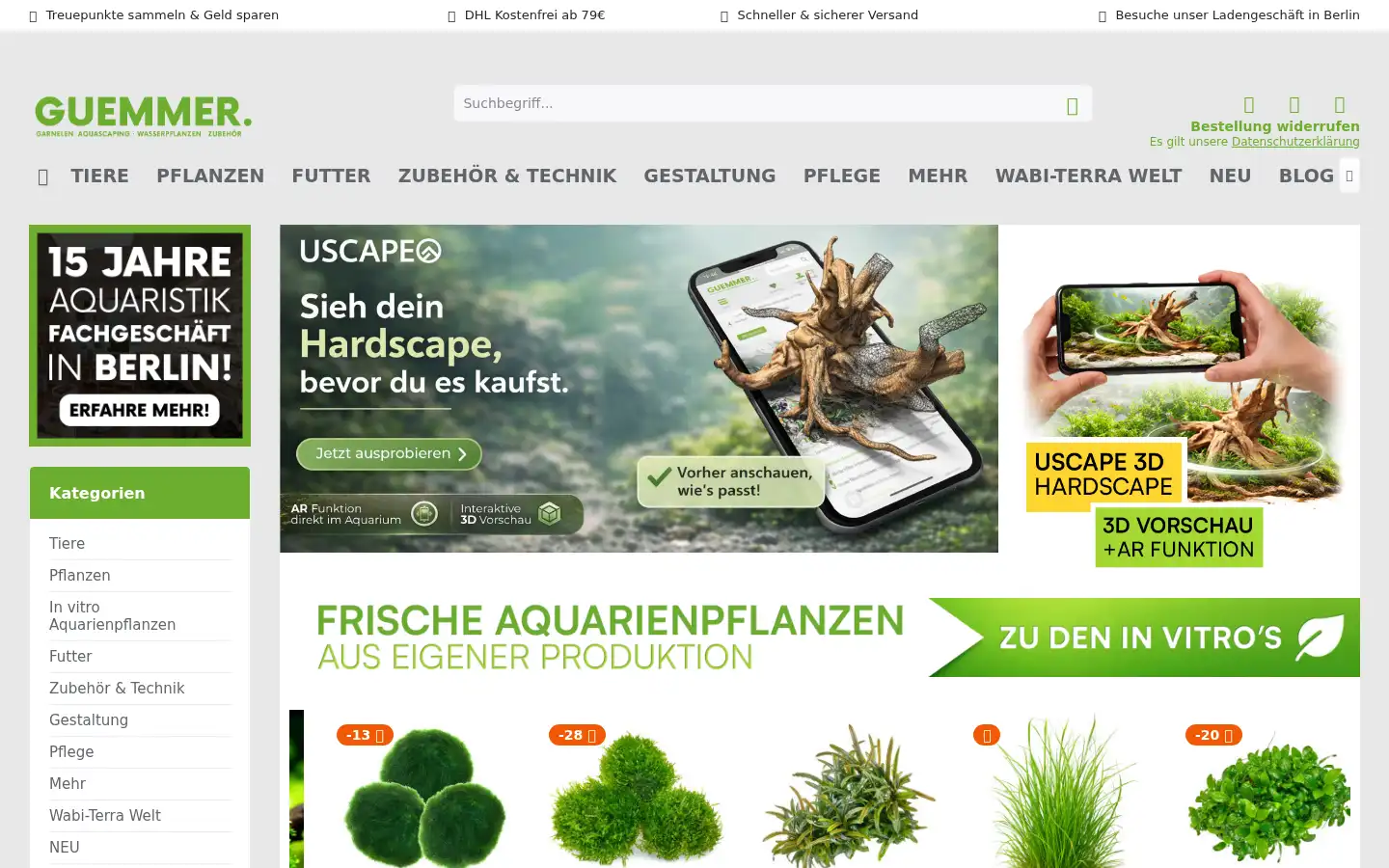 Screenshot of garnelen-guemmer.de
