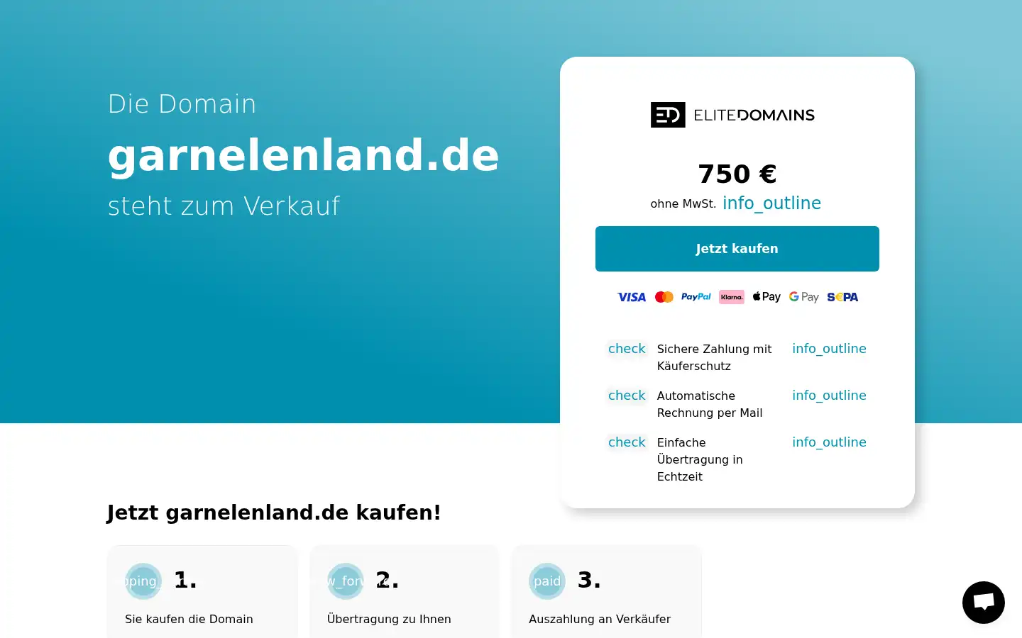 Screenshot of garnelenland.de