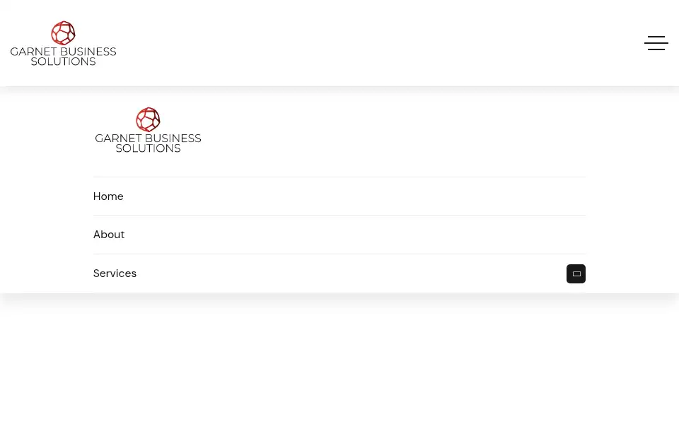 Screenshot of garnetbusinesssolutions.com