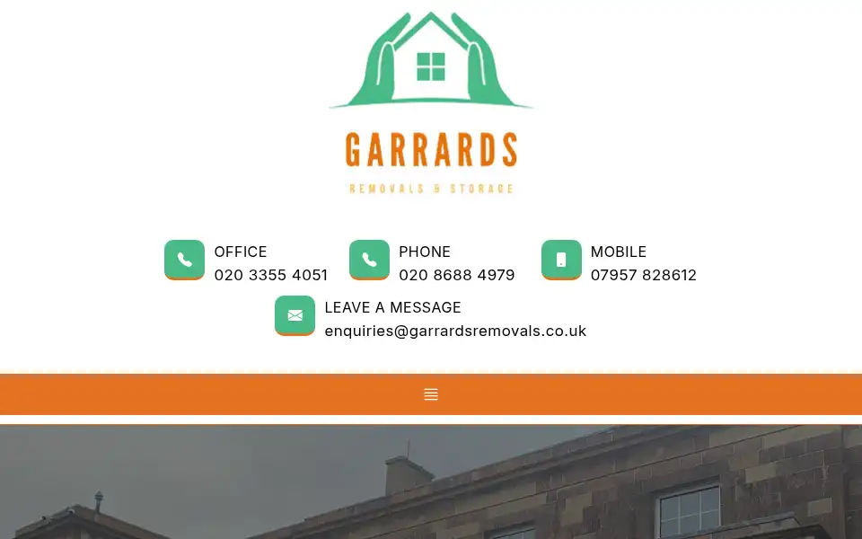 Screenshot of garrardsremovals.co.uk