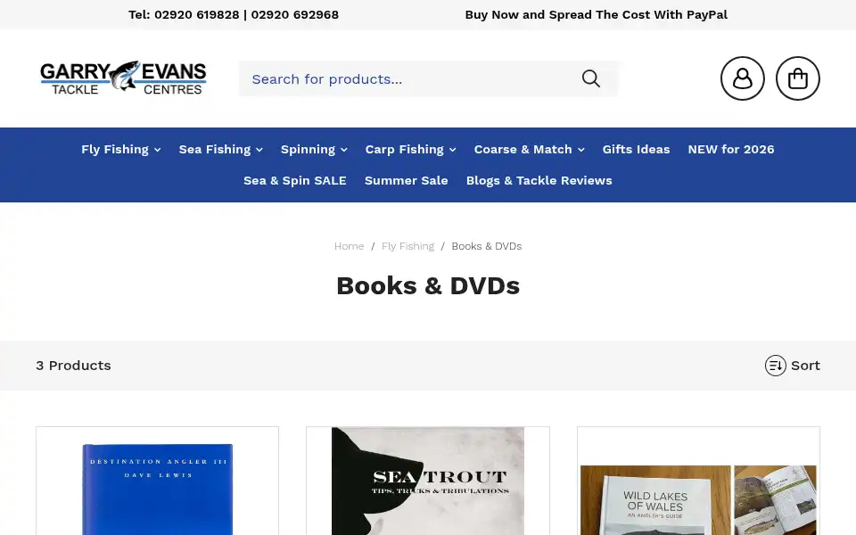 Screenshot of garryevans.co.uk