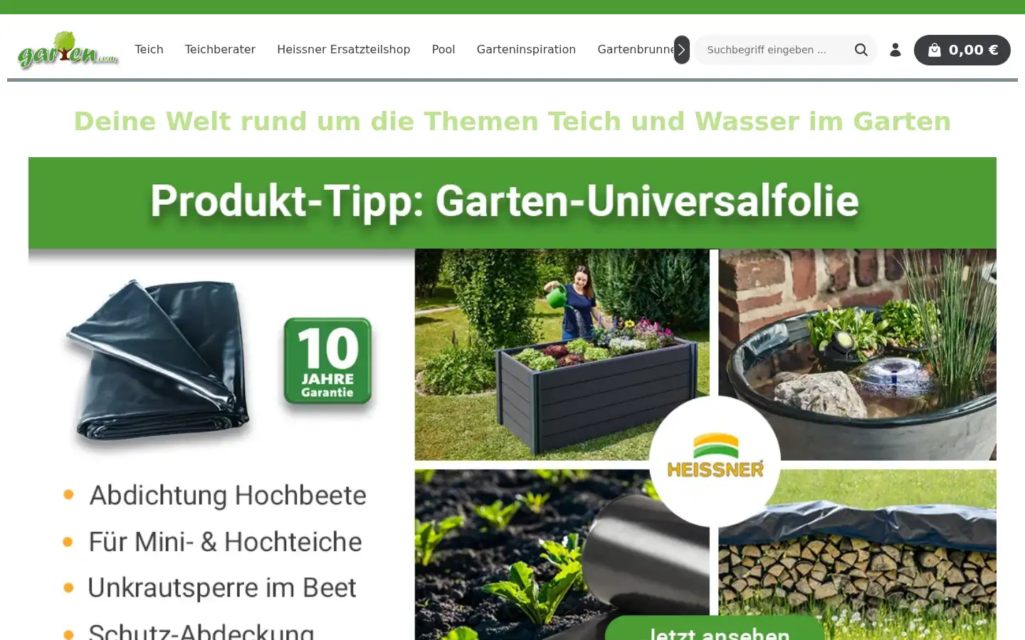 Screenshot of garten.com