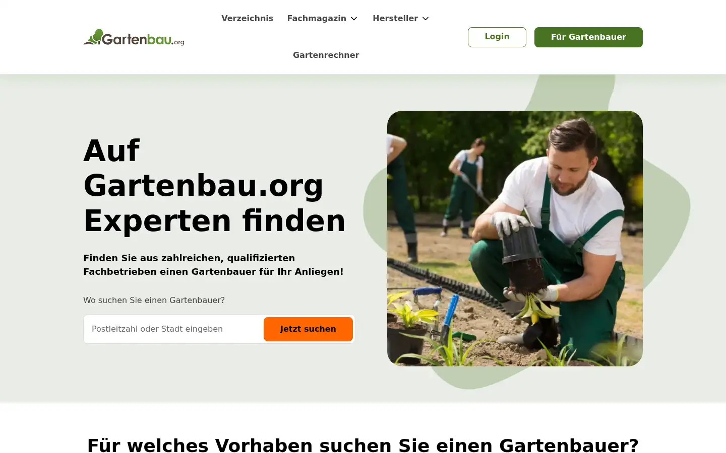 Screenshot of gartenbau.org