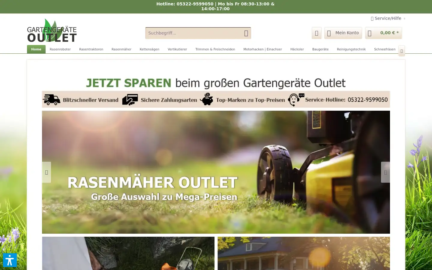 Screenshot of gartengeraete-outlet.de