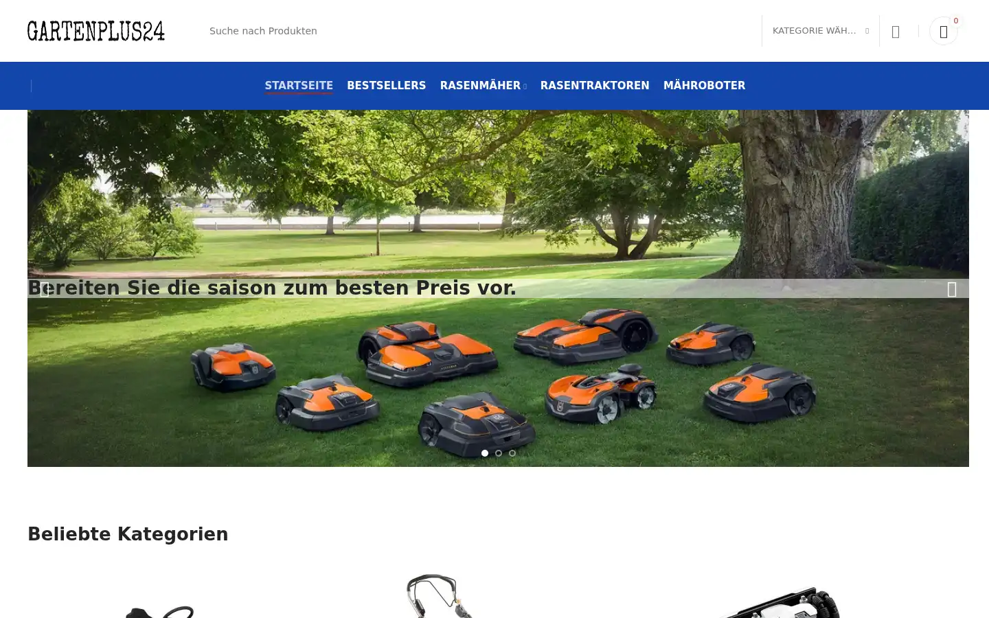 Screenshot of gartenplus24.com