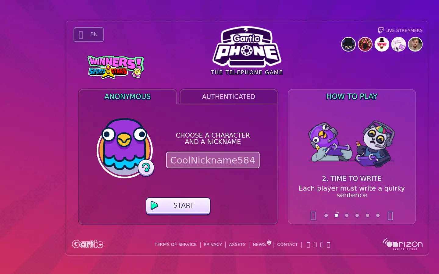 Screenshot of garticphone.com