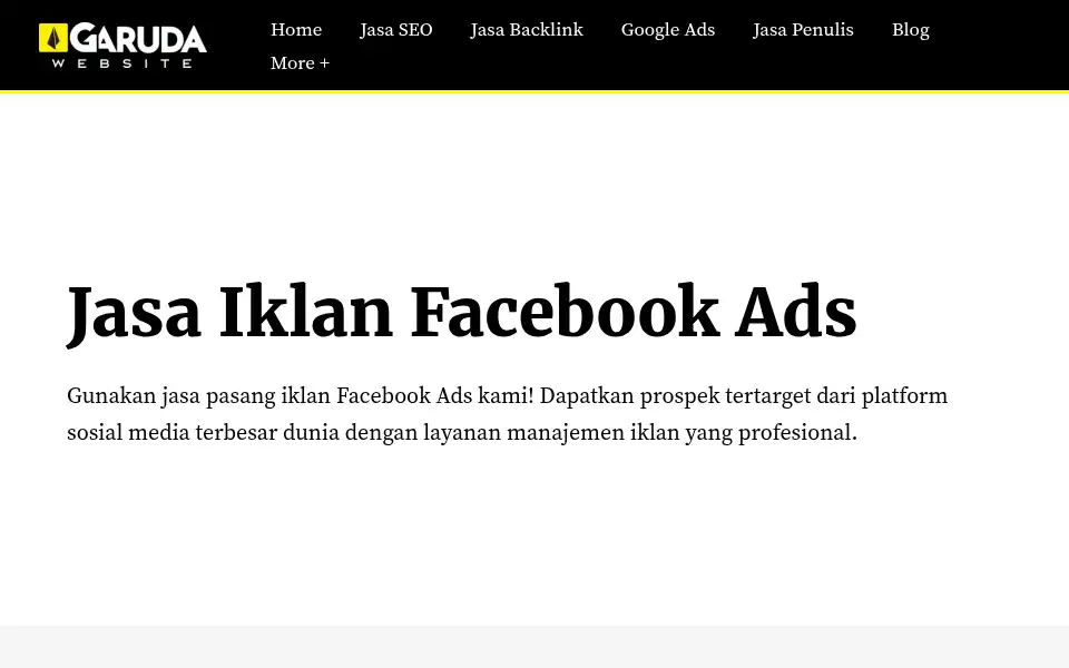 Screenshot of garuda.website