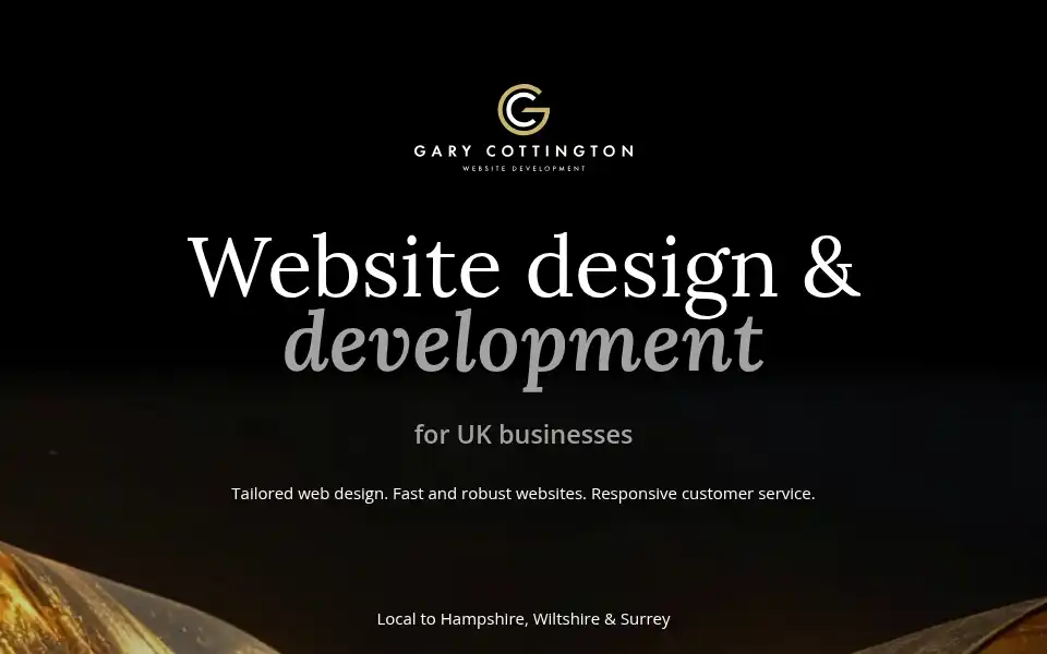 Screenshot of garycottington.co.uk