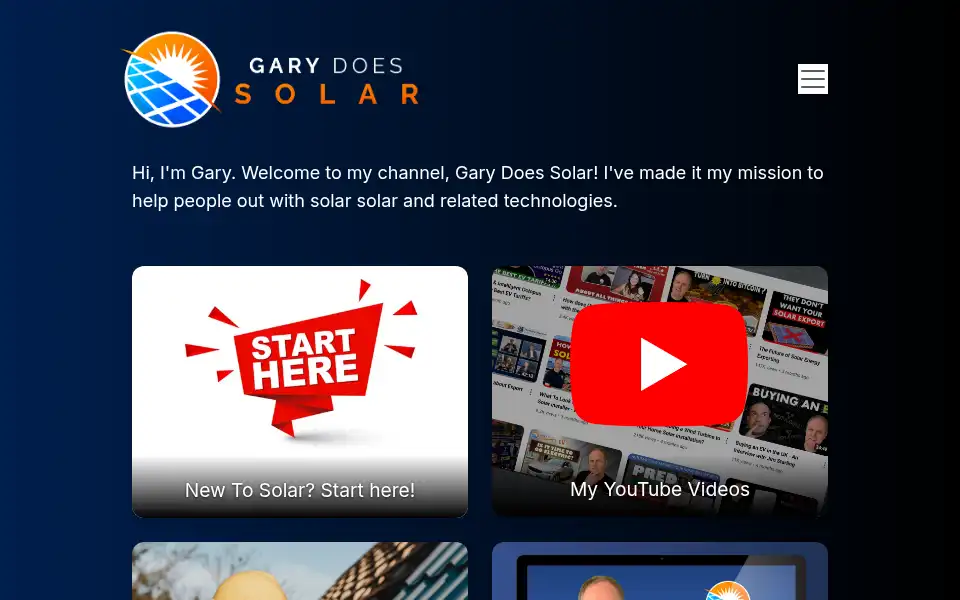 Screenshot of garydoessolar.com