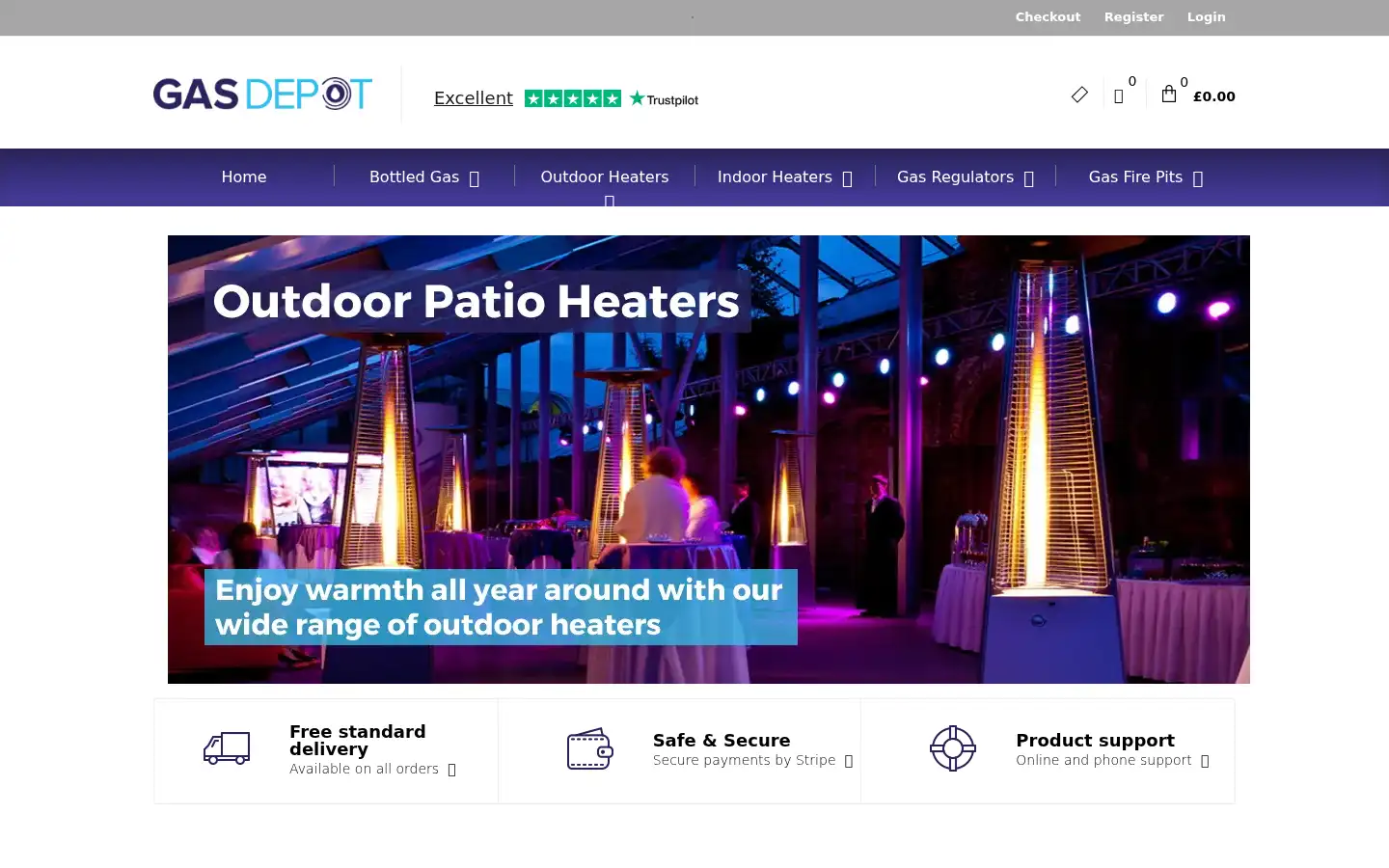 Screenshot of gasdepot.co.uk