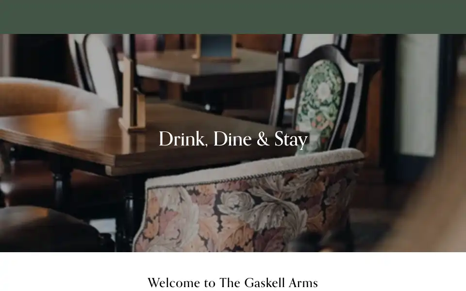 Screenshot of gaskellarms.co.uk