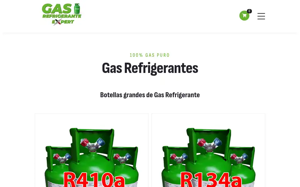 Screenshot of gasrefrigerante.net