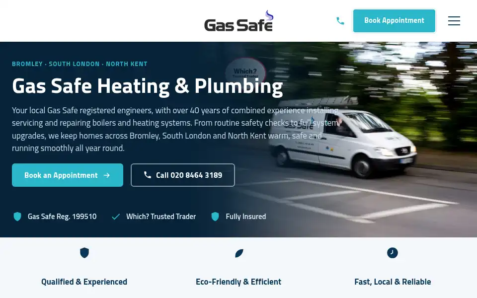 Screenshot of gassafe.net