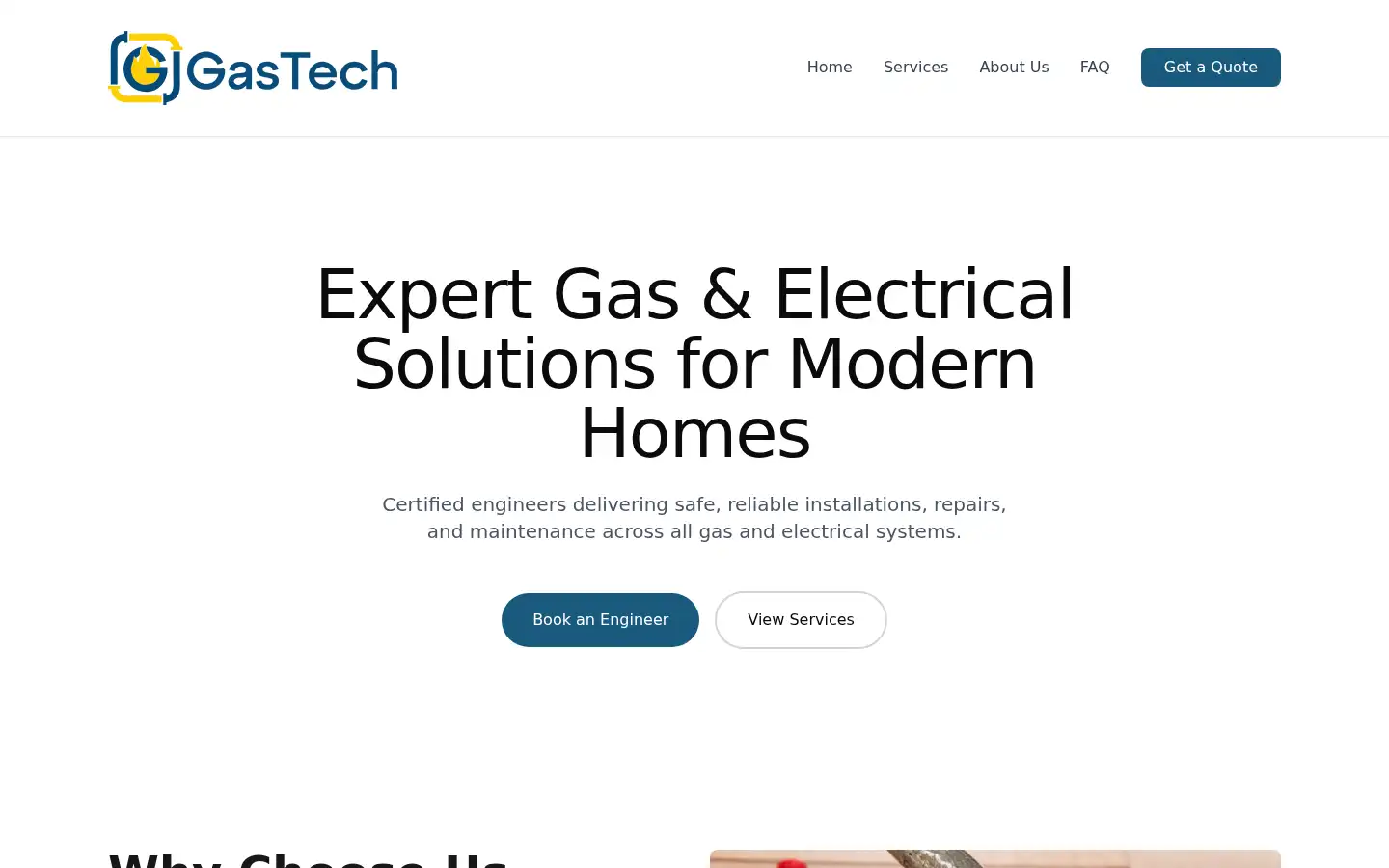 Screenshot of gastechplumbingltd.com