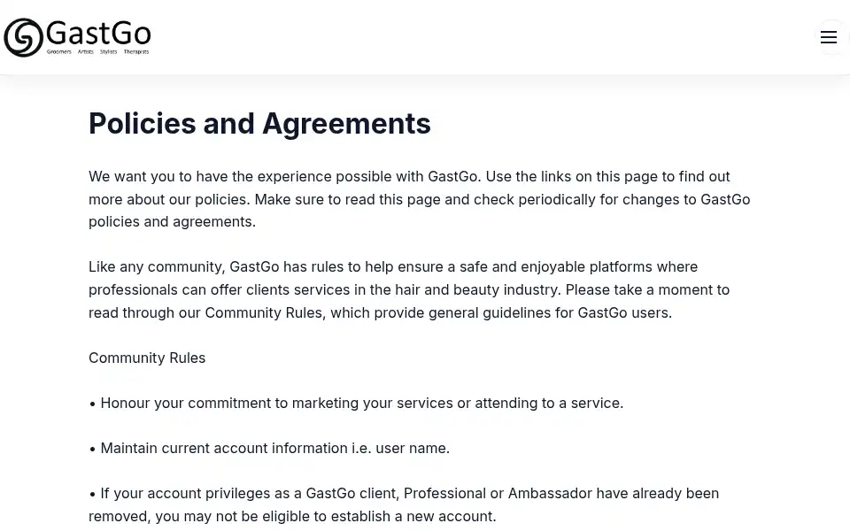 Screenshot of gastgo.com