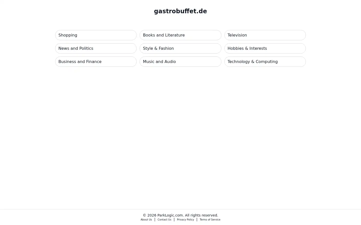 Screenshot of gastrobuffet.de
