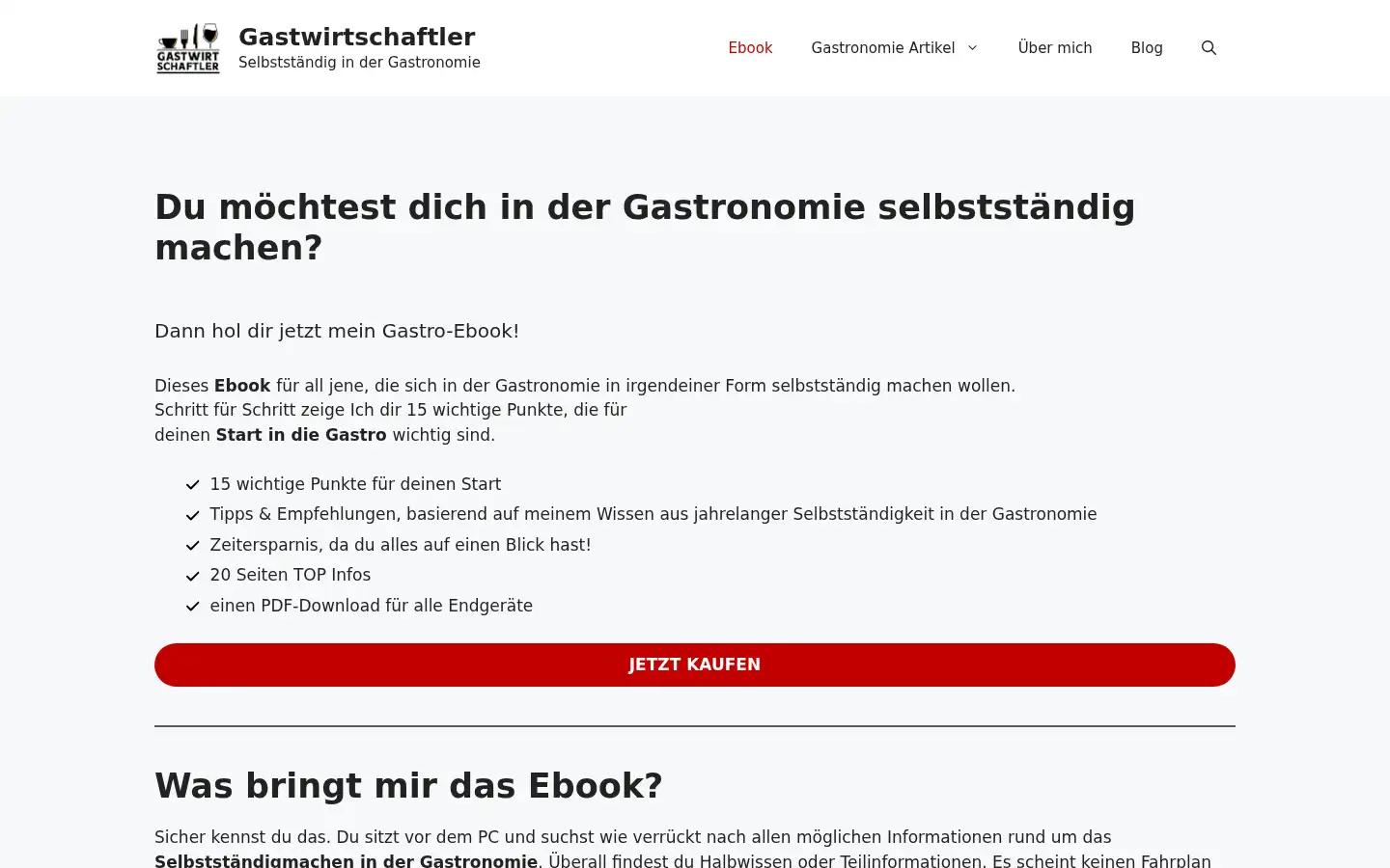 Screenshot of gastwirtschaftler.com