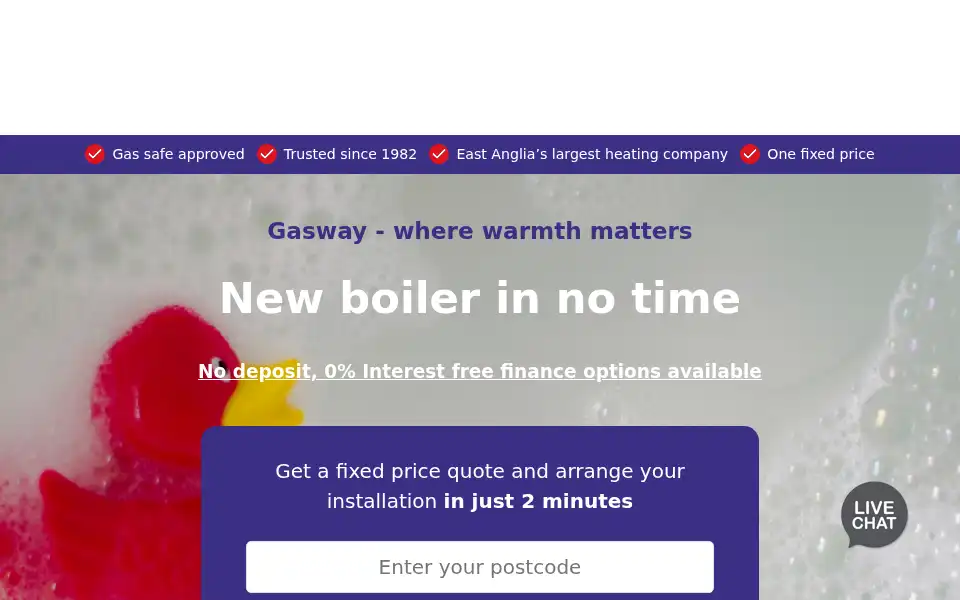 Screenshot of gasway.co.uk