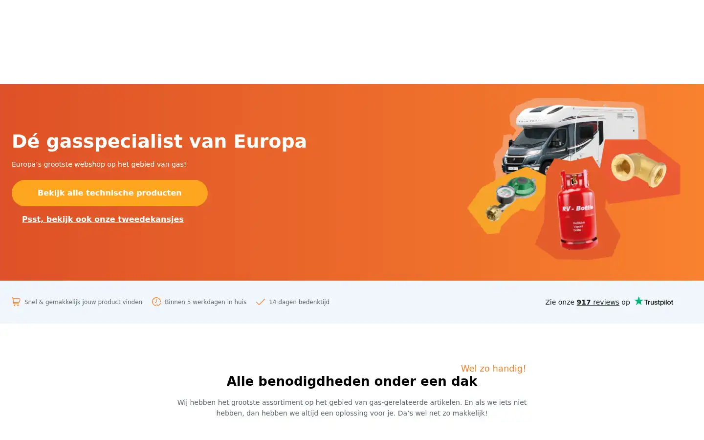 Screenshot of gaswinkel.com