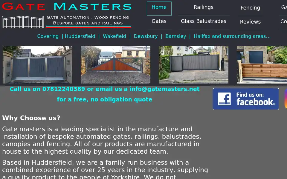 Screenshot of gatemasters.net