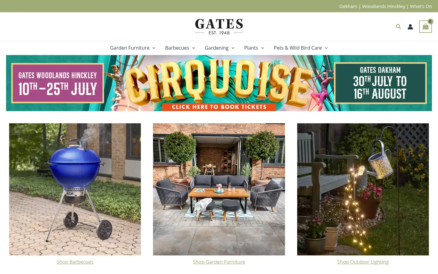 Screenshot of gatesgardencentre.co.uk