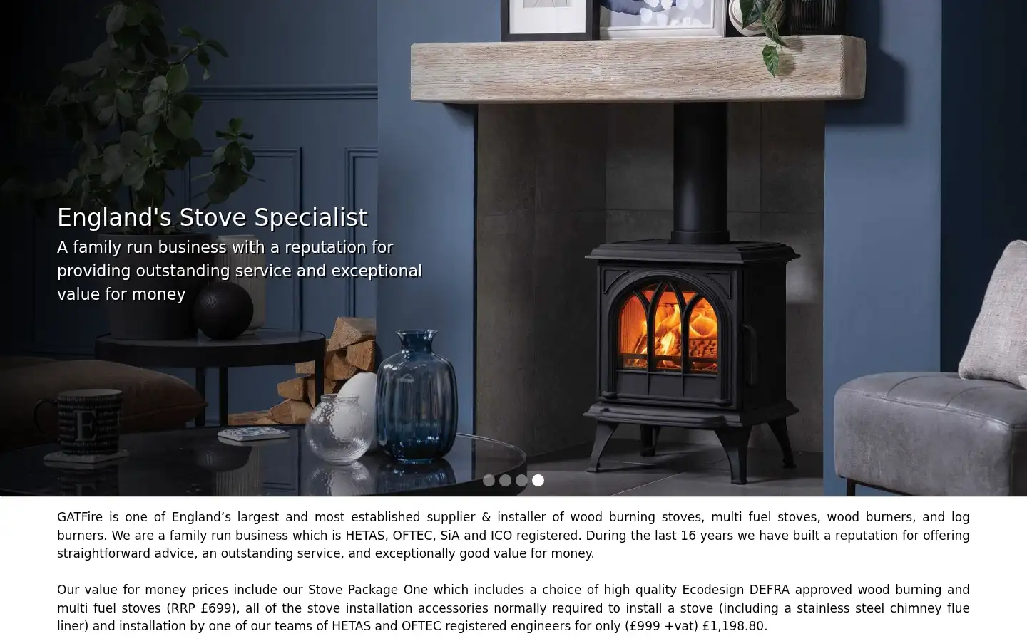Screenshot of gatfire.co.uk