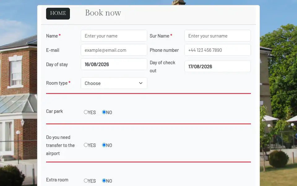 Screenshot of gatwickcambridgehotel.co.uk