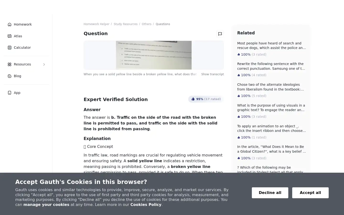 Screenshot of gauthmath.com