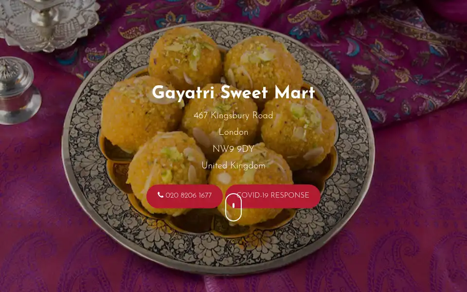 Screenshot of gayatrisweet.com
