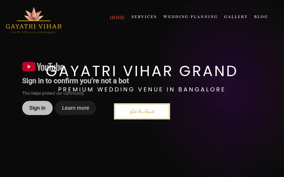 Screenshot of gayatrivihar.in