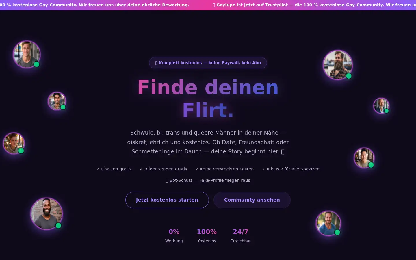 Screenshot of gaylupe.de