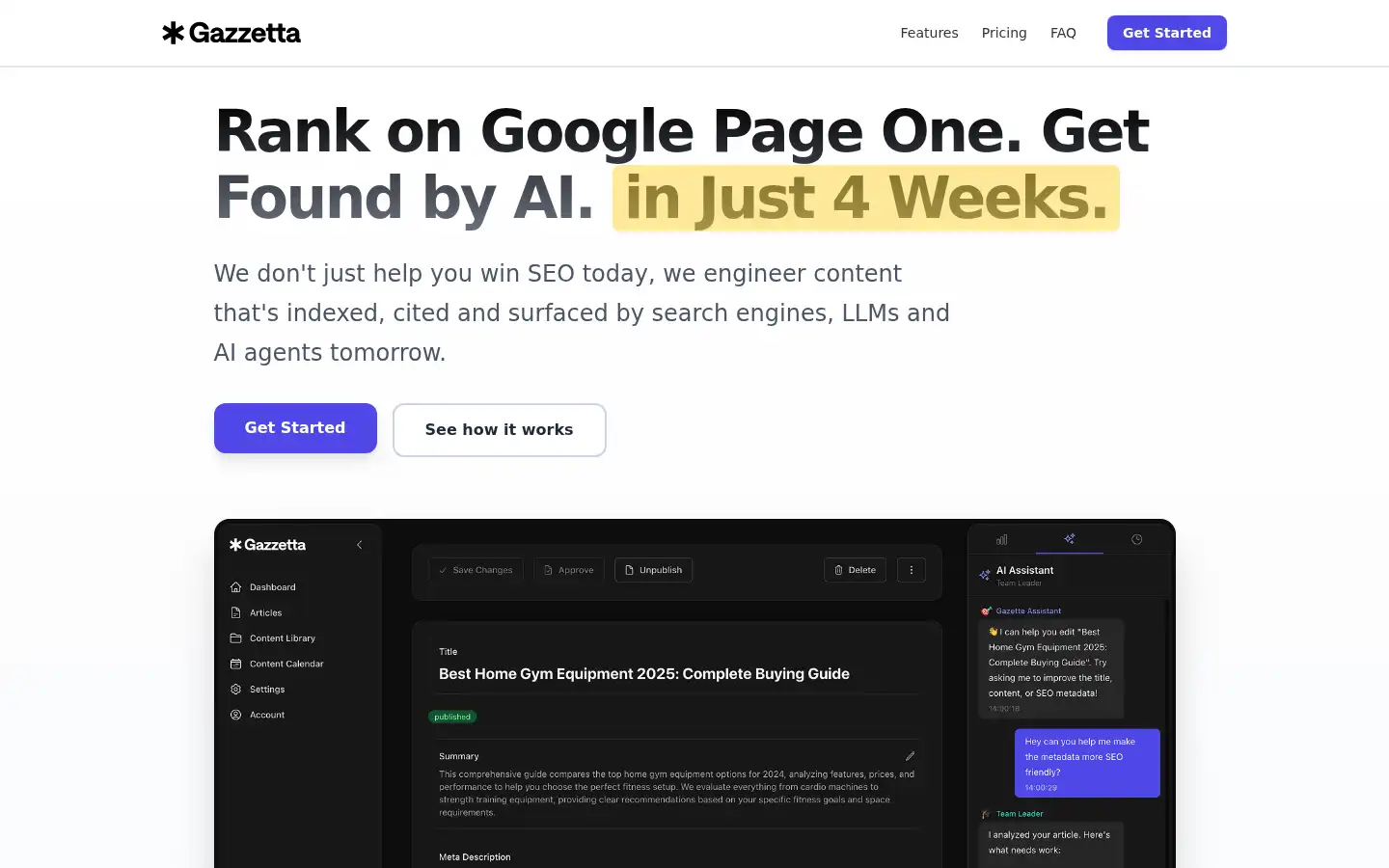 Screenshot of gazzettaseo.com