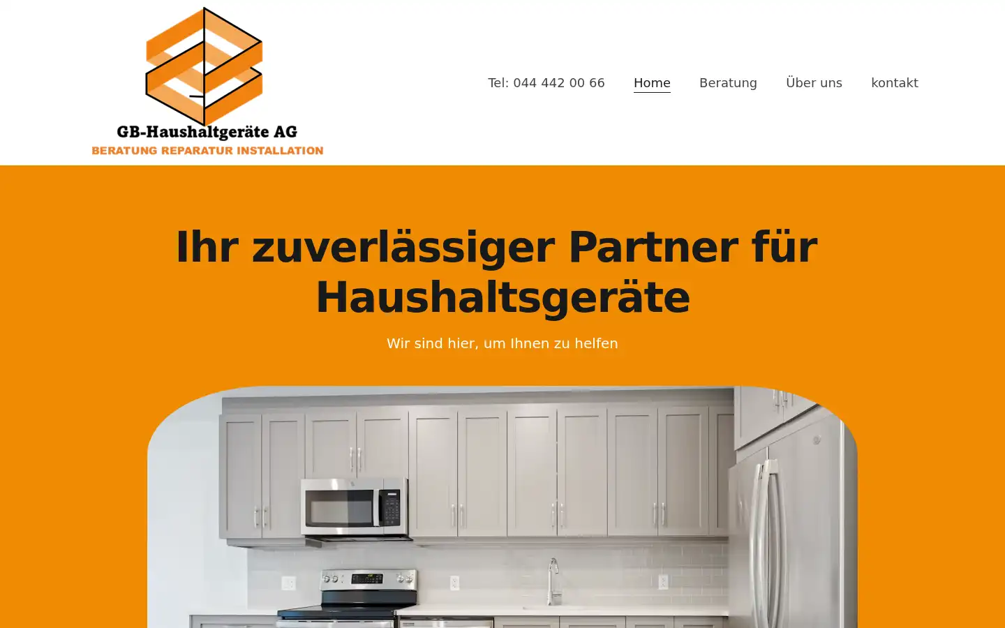 Screenshot of gb-haushaltgeraete.ch