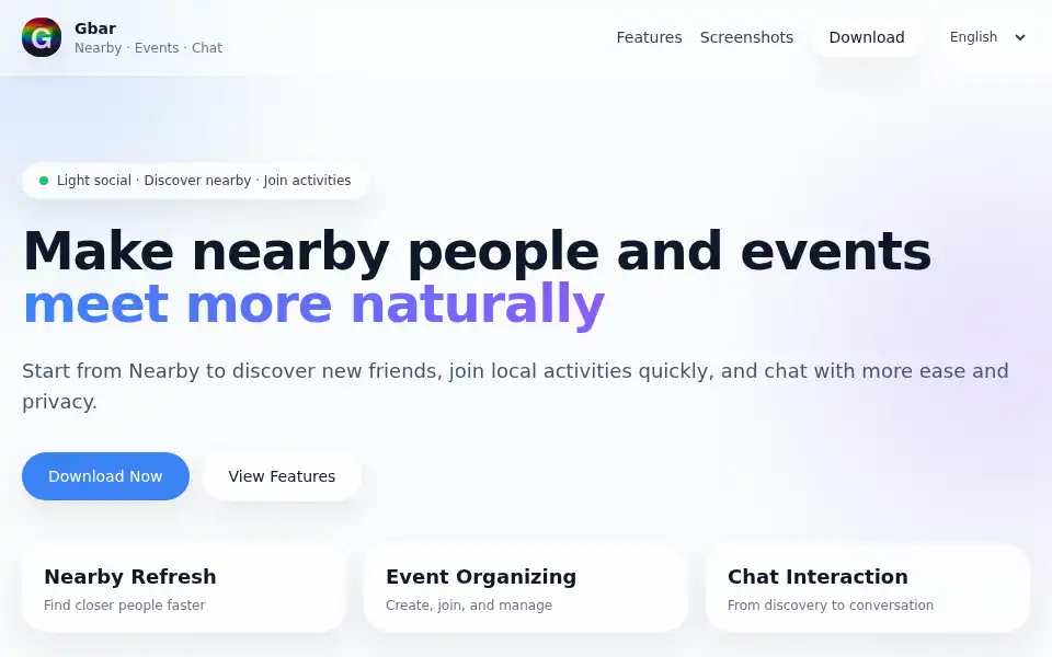 Screenshot of gbar.top