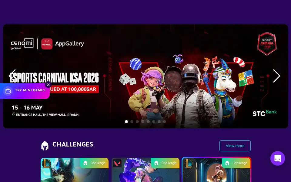 Screenshot of gbarena.com