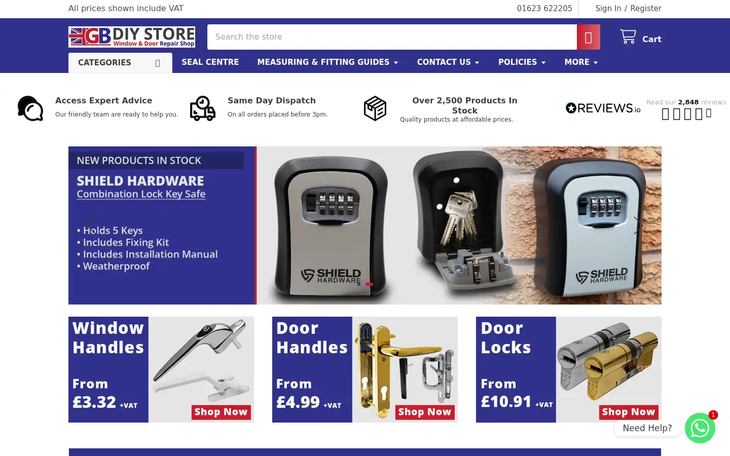 Screenshot of gbdiystore.com