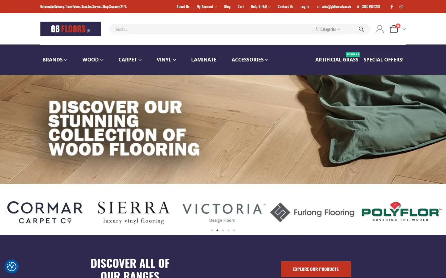 Screenshot of gbfloorsuk.co.uk